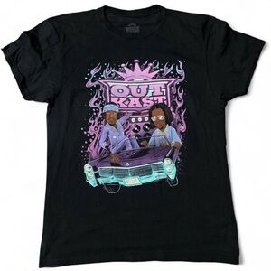 OutKast Atliens low rider graphic t-shirt black Large
